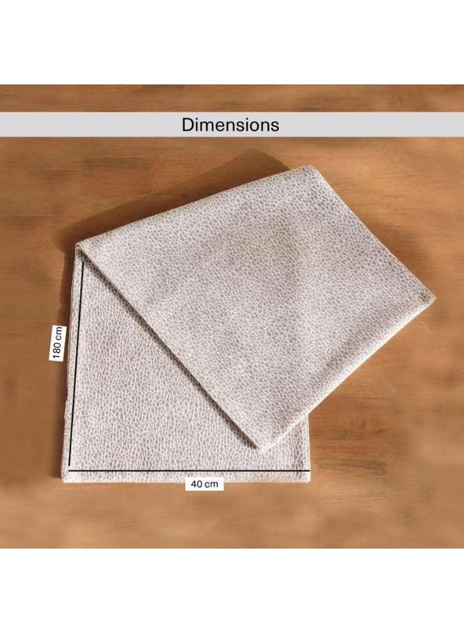 Pan Home مفرش طاولة رمادي 40X180 سم للمنزل - Image 5