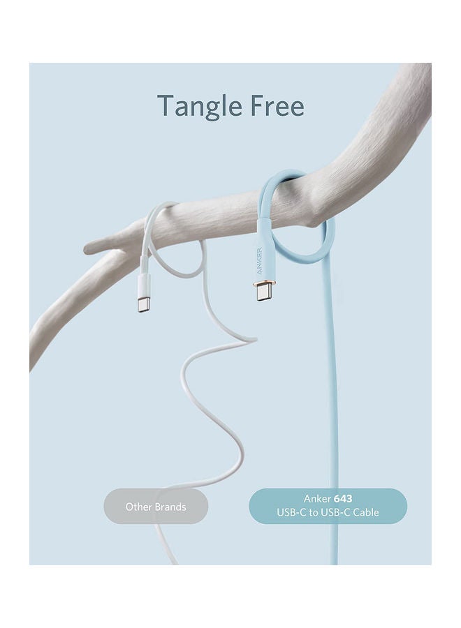 Anker PowerLine III Flow USB-C to USB-C Cable 100W (1.8m/6ft) - Image 3