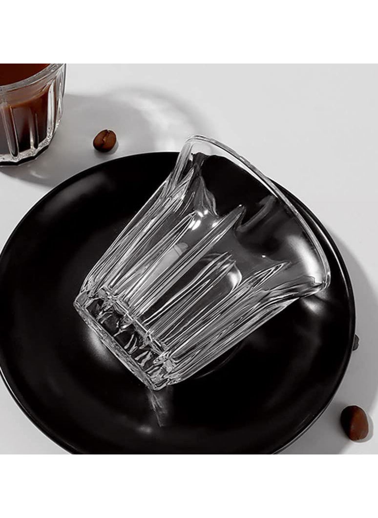 MIBRU - Coffee Duratuff Glass Cup Suitable For Specialty Espresso Shots Modern Drinking Barista Latte Cups 150ml Mug Coffee Or Tea Glass Mugs Flat Espresso Coffee Cup Bring Classic Elegance To Table - Image 1