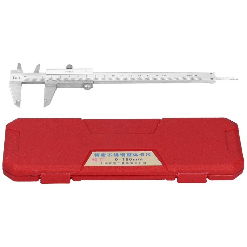 Stainless Steel Vernier Caliper 150mm 0 02mm Accuracy Precision Measuring Tool - Image 2