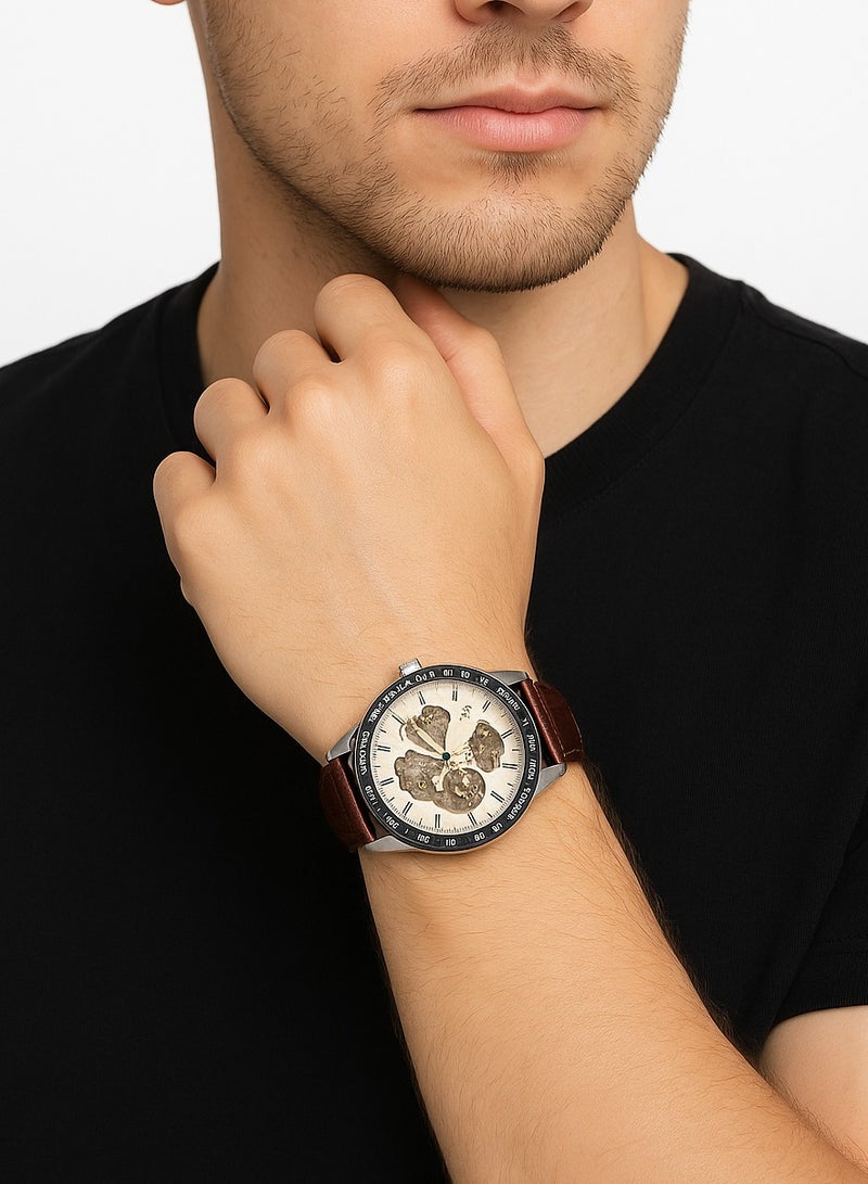 آي كيه كولورينج ساعة أوتوماتيكية مقاومة للماء بحزام جلدي  للرجال - Image 2