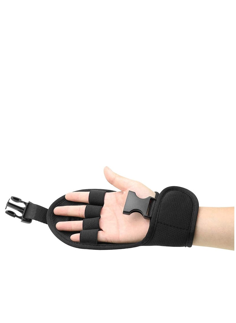 SOLARAE Finger Gloves Splint Brace Ability Rehabilitation with Stroke Hand Use for Elderly Fist Hemiplegia Training Single Grip Exercise - Image 1
