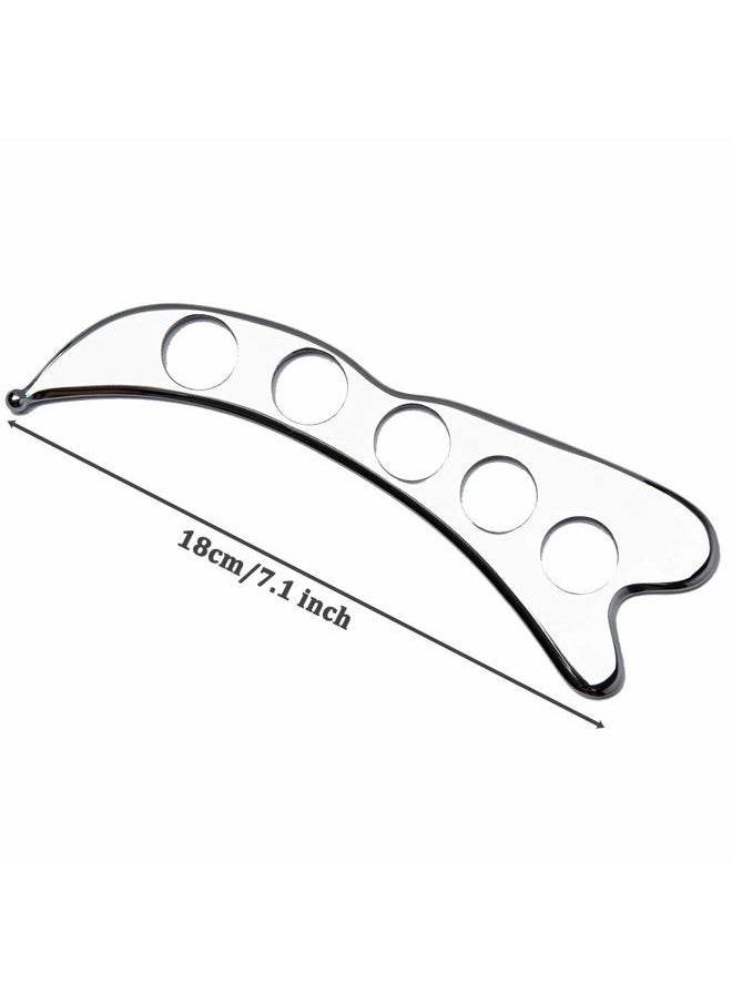 Feelfree Sport - Stainless Steel Guasha Scraping Massage Tool for Soft Tissue, Physical Therapy Stuff Used for Back, Legs, Arms, Neck, Shoulder - Image 1