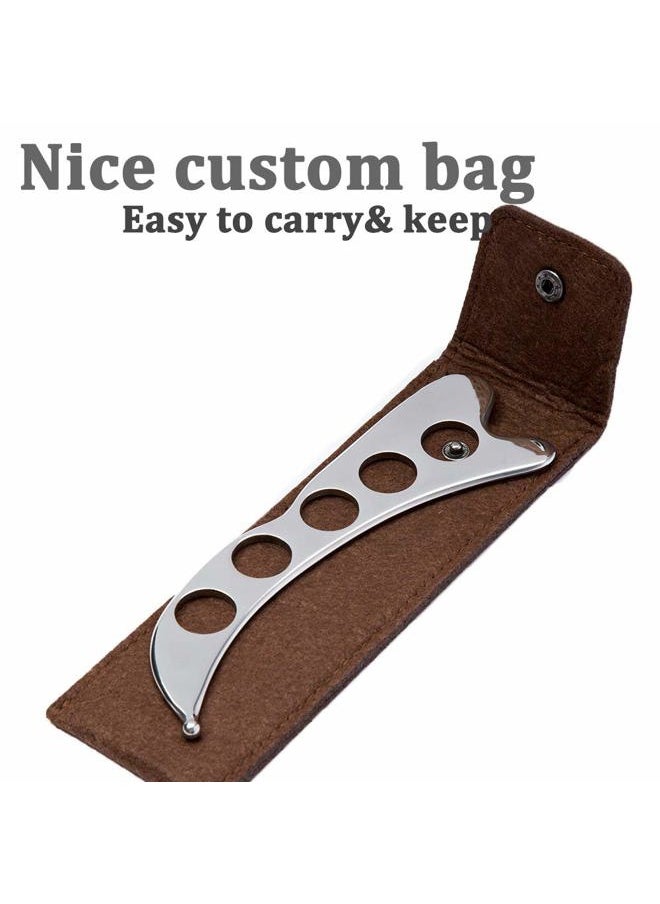 Feelfree Sport - Stainless Steel Guasha Scraping Massage Tool for Soft Tissue, Physical Therapy Stuff Used for Back, Legs, Arms, Neck, Shoulder - Image 1