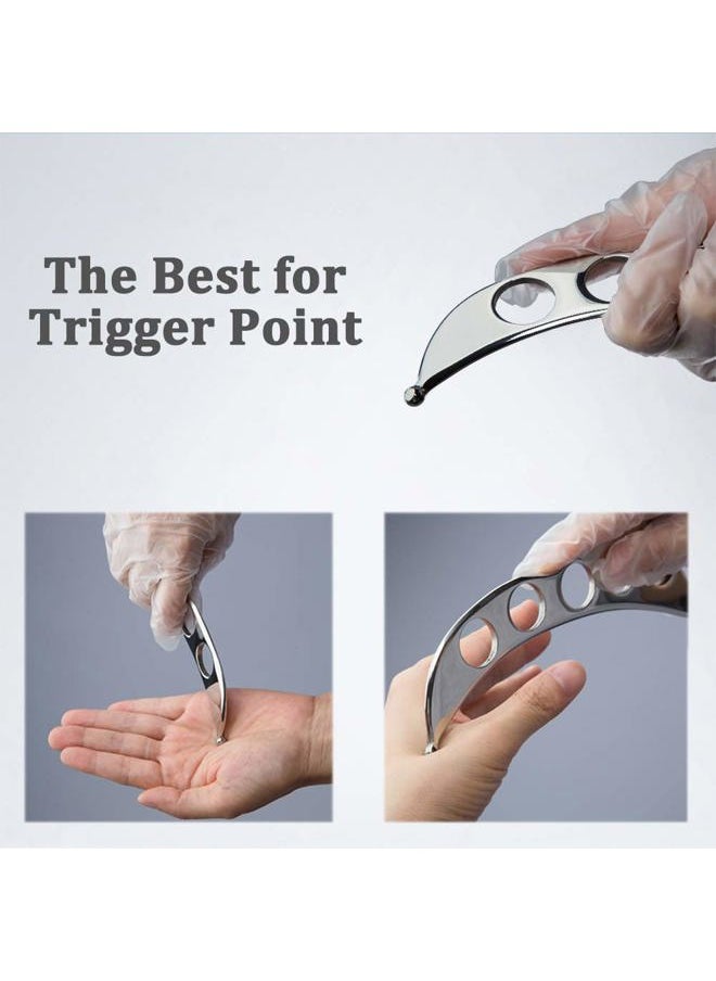 Feelfree Sport Stainless Steel Guasha Scraping Massage Tool for Soft Tissue, Physical Therapy Stuff Used for Back, Legs, Arms, Neck, Shoulder  - Image 4