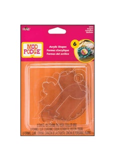 Mod Podge Acrylic Shapes 6pcs Designer