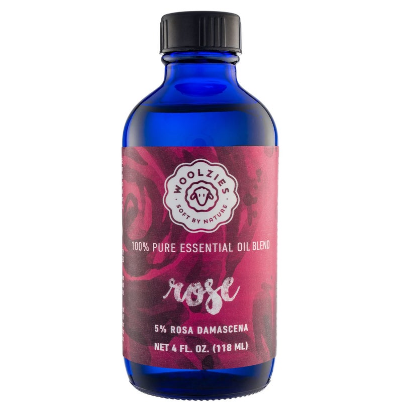 Woolzies Best Natural Rose Essential Oil Blend 4 Oz - Therapeutic & Premium Graded Aromatherapy Oil - Most Popular for Relaxation, & Skin Use - for Diffusion & Topical Use - Image 1