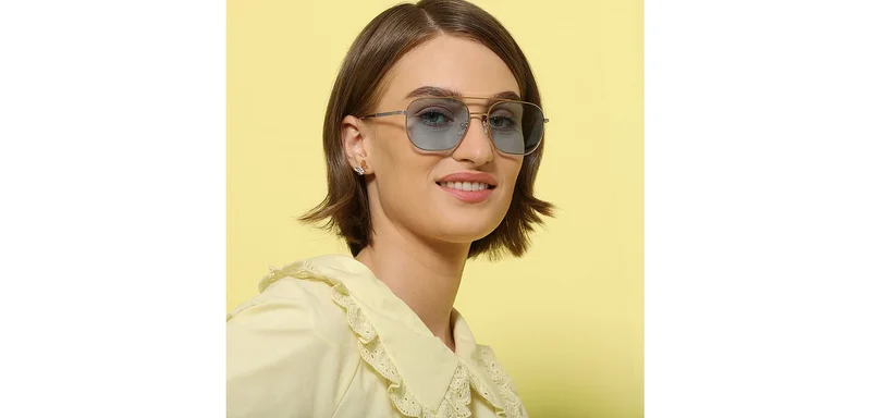 John Jacobs JJ Tints Full Rim Square Frame Polarized &amp; UV Protected Sunglasses JJ S12804 - 57mm - Gold