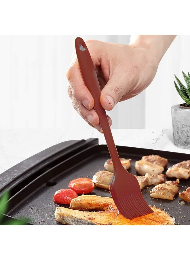 P-Plus International Silicone Non-Stick Heat Resistant Kitchen Utensil| Spatula Big 27cm+Silicone Basting Brush 21cm|Pack of 2 RED - Image 5