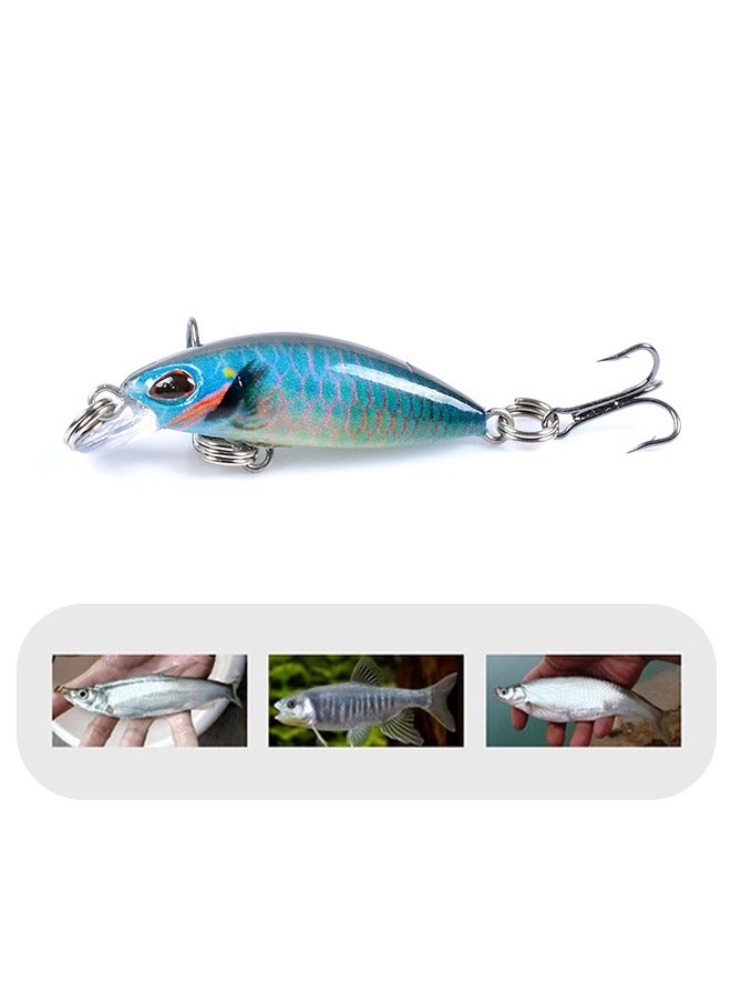 Generic 3 Pcs Fishing Lures Kit, 3D Hard Metal Sea Fishing Sinking Lure, for Bass Fishing Bait Minnow Lures with Tackle Box(Colorful)  - Image 5