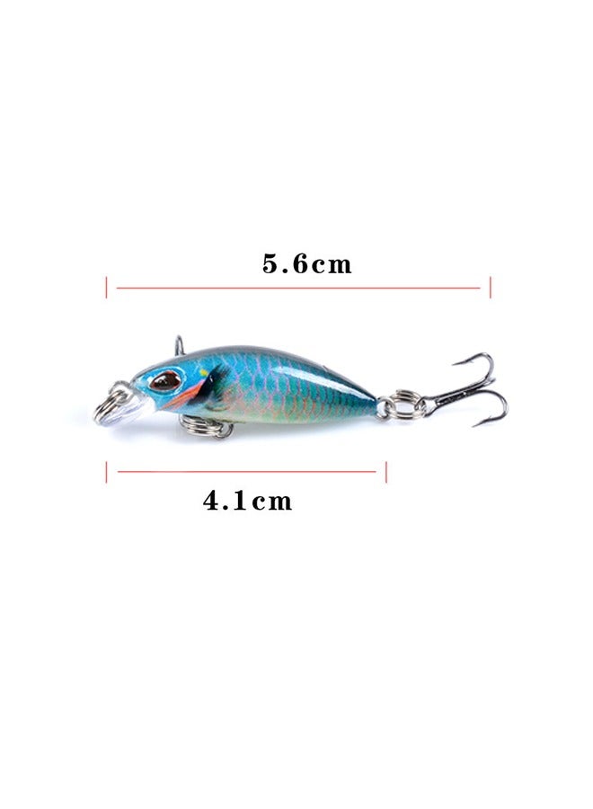 Generic 3 Pcs Fishing Lures Kit, 3D Hard Metal Sea Fishing Sinking Lure, for Bass Fishing Bait Minnow Lures with Tackle Box(Colorful)  - Image 2