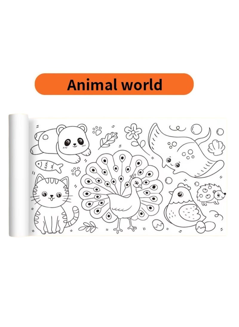 لفة ورق تلوين DIY لرسم الأطفال وجرائد الجرافيتي - Image 2