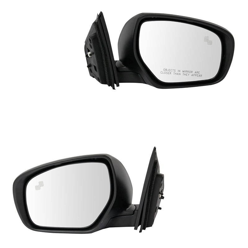 TRQ Driver and Passenger Side Power Heated Mirror Set Paint to Match Blind Spot Detection Compatible with 2013 Mazda CX9