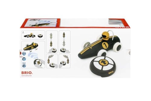 BRIO Black Gold Remote Control Race Car for Toddlers 24 Months and Up - Image 5