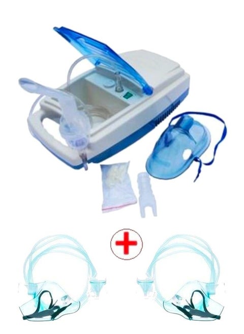 Enhanced breathing experience with the AeroFamily AeroFamily Nebulizer Compressor Nebulizer with 2 Masks