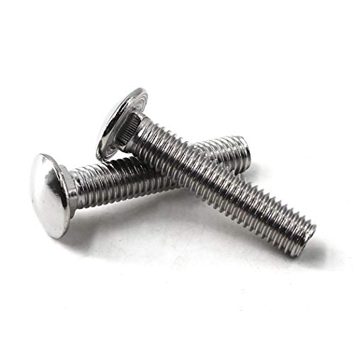Flomore M6x45 Carriage Bolts 304 Stainless Steel Square Bolts (Pack of 30) - Image 2