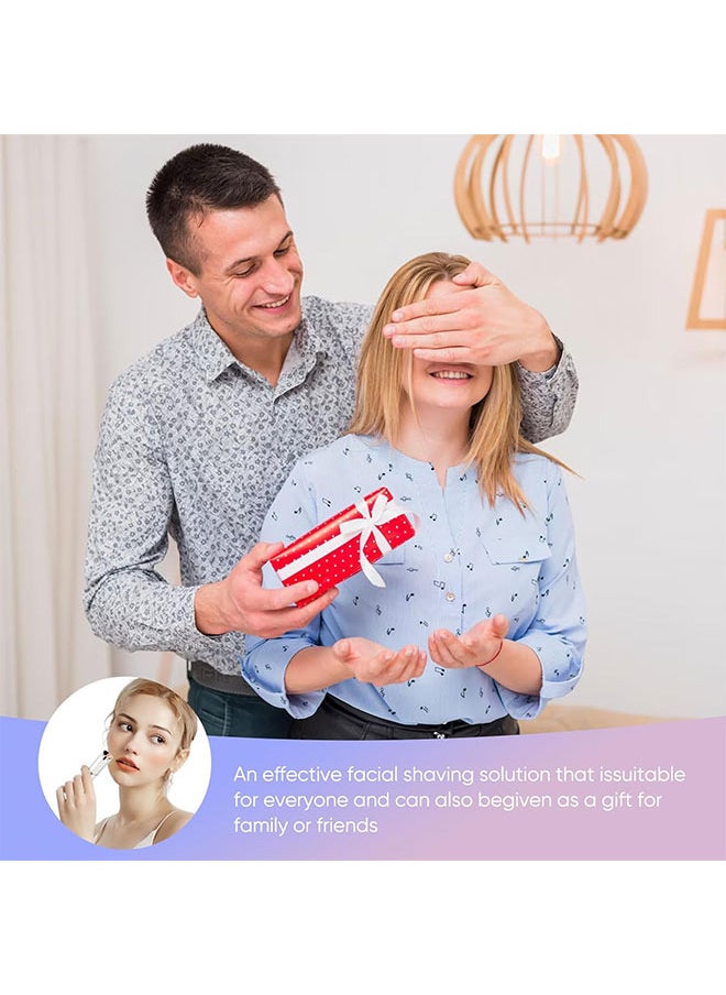 ماركة غير محددة - إزالة شعر الوجه للمرأة، جهاز إزالة الشعر بلا ألم، إزالة شعر الوجه للمرأة، أفضل حلاقة الوجه / مقطع / حلاقة كهربائية للذقن / الشفة العليا / الخوخ - Image 1
