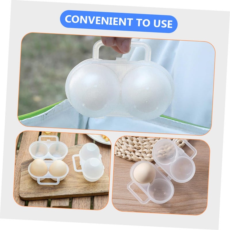 8 Pcs Portable Egg Storage Container Lockable Snack Box for Outdoor Hiking Camping Picnic - Image 5