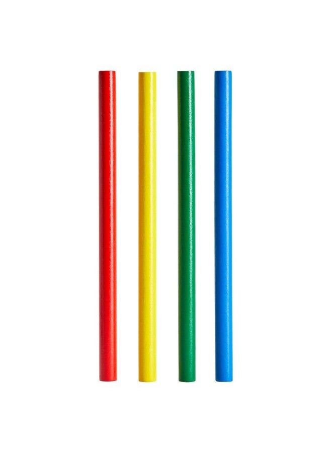 Juvale - 24 Pack Colored Rhythm Sticks For Kids Classroom Bulk Toddler Music Toys Percussion Instruments (8 In 4 Colors) - Image 1