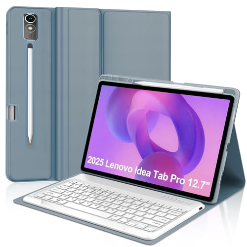 SENGBIRCH Keyboard Case for Lenovo Idea Tab Pro 12.7'' 2025, Backlit Keyboard for Idea Tab Pro 12.7inch Case with Pen Holder, Smart Cover Folio for Lenovo 2025 Tablet Keypad with Adjustable View Angles, Purple - Image 1