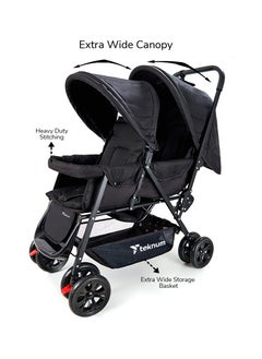TEKNUM Double Stroller Combo - Black  - Image 4