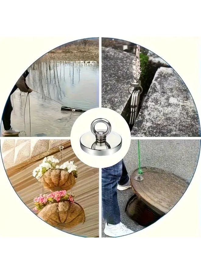 خطاف مغناطيسي صغير متين للحائط من المعدن للمنزل والمكتب والمرآب - Image 2