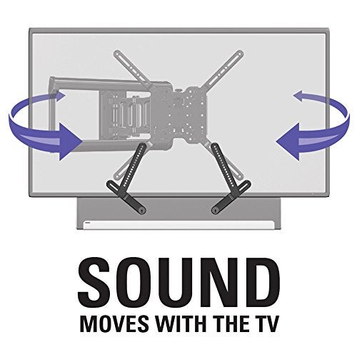 Sanus Soundbar Mount for Most Soundbars up to 15 lbs - Features Simple Install and Tool-Free Adjustments - Compatible with Most TVs and Mounts - SOA-SBM1 - Image 2