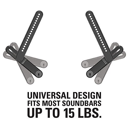 Sanus Soundbar Mount for Most Soundbars up to 15 lbs - Features Simple Install and Tool-Free Adjustments - Compatible with Most TVs and Mounts - SOA-SBM1 - Image 4