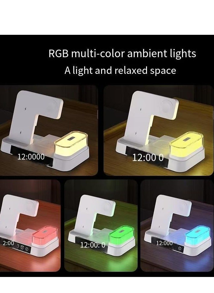 general Wireless Charger 3 in 1, 15W Fast Charging Station for Apple Watch 10/9/8/Ultra 2/Ultra/SE/7/6/5/4/3/2, for AirPods 3/2/1/Pro for iPhone 16/15/14/13 /Plus/Pro/Pro Max/12/11(Black) - Image 2