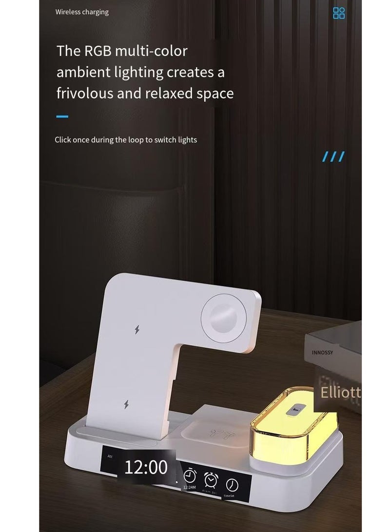 general Wireless Charger 3 in 1, 15W Fast Charging Station for Apple Watch 10/9/8/Ultra 2/Ultra/SE/7/6/5/4/3/2, for AirPods 3/2/1/Pro for iPhone 16/15/14/13 /Plus/Pro/Pro Max/12/11(Black) - Image 5