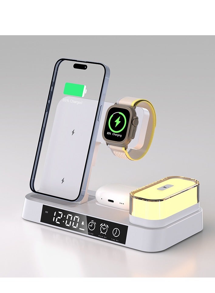 general Wireless Charger 3 in 1, 15W Fast Charging Station for Apple Watch 10/9/8/Ultra 2/Ultra/SE/7/6/5/4/3/2, for AirPods 3/2/1/Pro for iPhone 16/15/14/13 /Plus/Pro/Pro Max/12/11(Black) - Image 1
