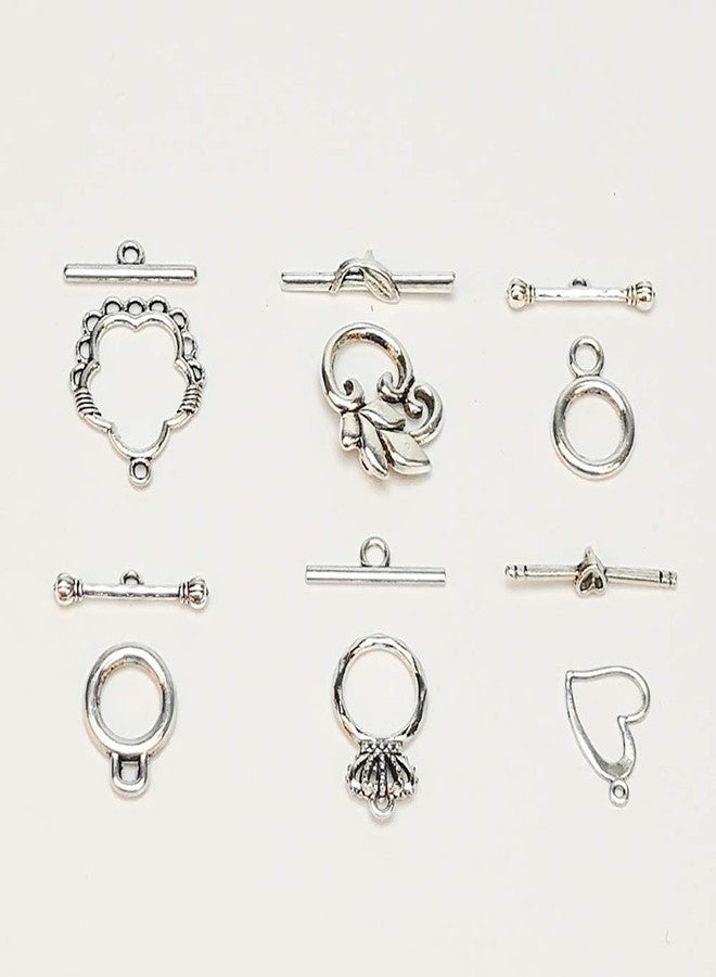 Chenkou Craft 30 Pairs Anti-Silver Alloy Toggle Clasp Sets For Bracelet Bangle Pendant - Image 5