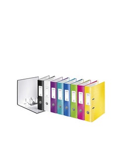 LEITZ LEITZ WOW LAMINATED LEVER ARCH FILE A4 80MM PURPLE  - Image 2