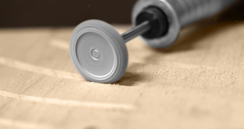 Kutzall Original Rotor Saw Burr, 1⁄8" Shaft, Coarse - Wood Carving Bit for Dremel, Foredom, DeWalt, Milwaukee. Abrasive Tungsten Carbide, 3⁄4" (19mm) Dia. X 1⁄8" (3.1mm) Length, RS-34-E - Image 5