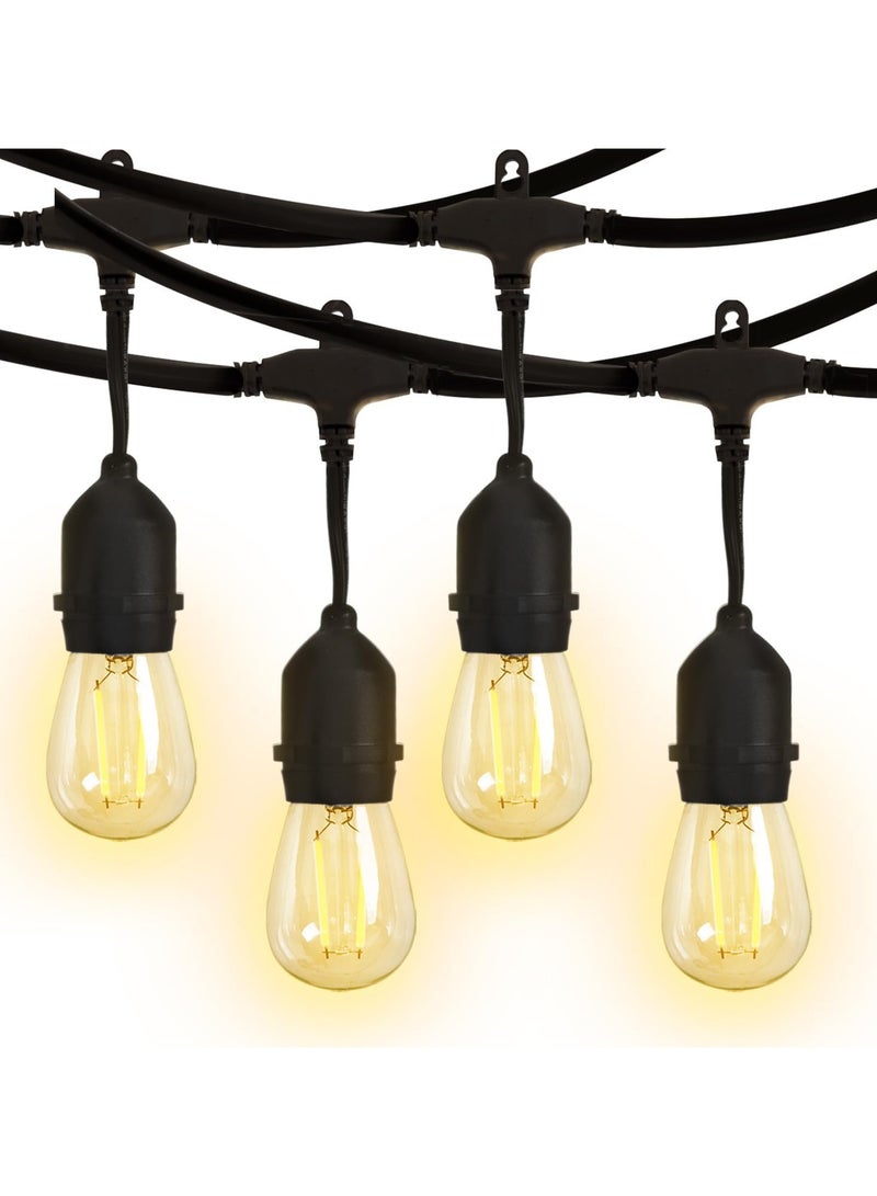 LED String Lights Outdoor Decorative Lighting Branch Bulb Waterproof Branch Bulb Socket Hanging Lights Heavy Duty Decorative Lights for Cafe, Patio, Small Garden 2 Branch Candle Column 10m - Image 2