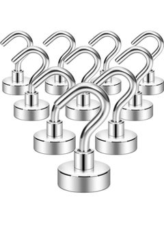 Generic 10-Piece Heavy Duty Magnetic Hanging Hook Silver  - Image 1