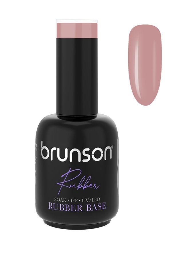 brunson Rubber Base Gel Nail Polish Long Lasting Gel Polish Base for Chip-Free Shine Strengthens French Manicure Rubber Base Coat UV/LED Rubber Gel Soak Off Hard Gel Polish For Nail Extension Gel 18ml BRB21