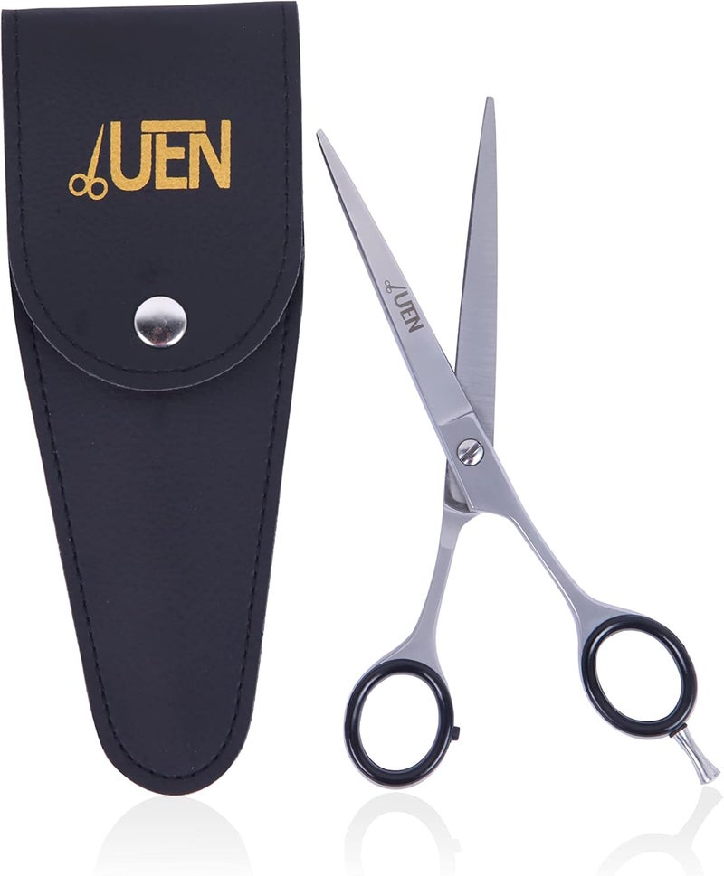 UEN Professional Hair Cutting Scissors 7 Inches Razor Edge Stainless Steel Perfect for Salon,Barber and Home Use Hairdressing shears for Kids,Women and Men - Image 1