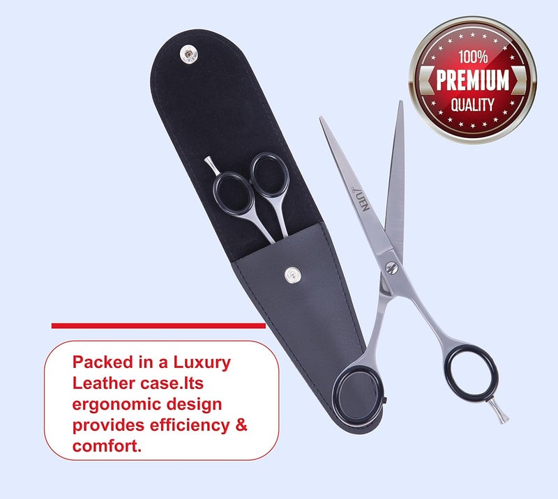 UEN Professional Hair Cutting Scissors 7 Inches Razor Edge Stainless Steel Perfect for Salon,Barber and Home Use Hairdressing shears for Kids,Women and Men - Image 3