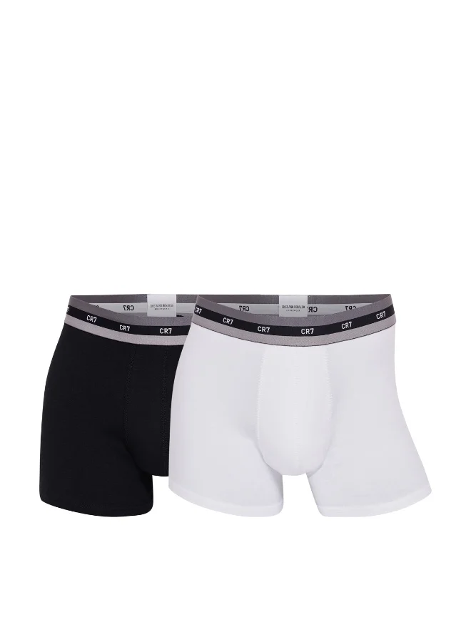 سي ار7 CR7 Men’s Fashion Trunk Underwear 2-Pack Multicolor – Cotton Stretch Designer Innerwear
