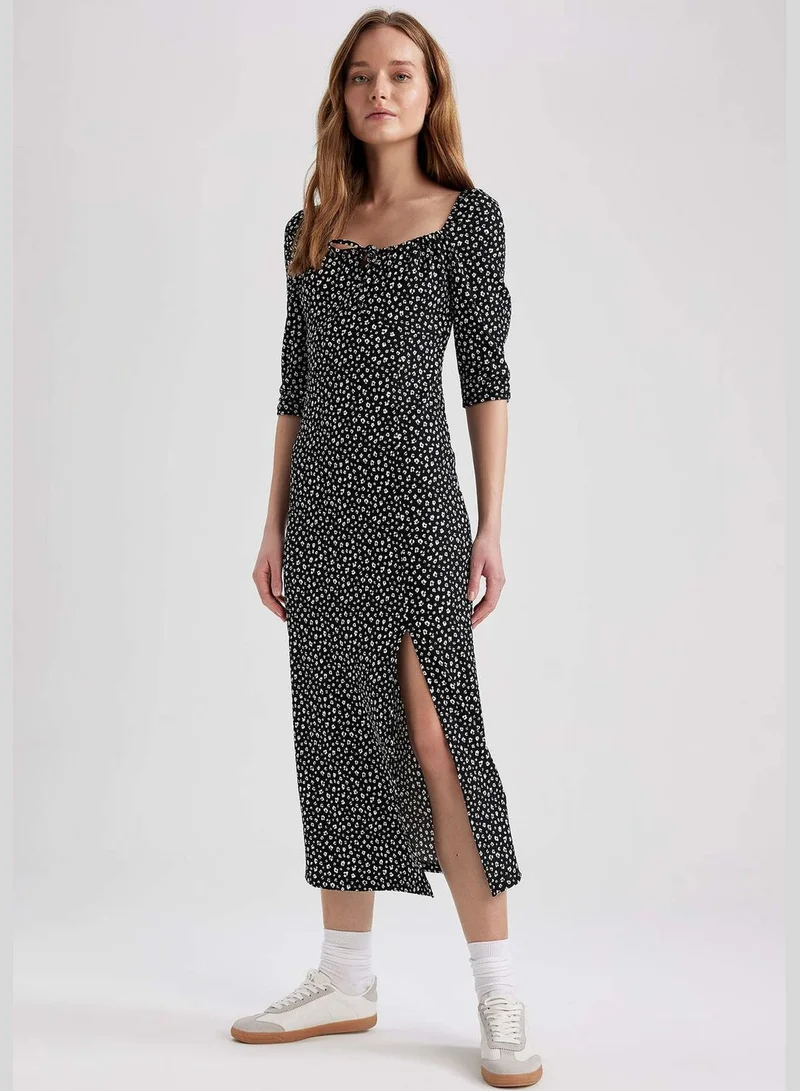 DeFacto Woman Short Sleeve Knitted Dress