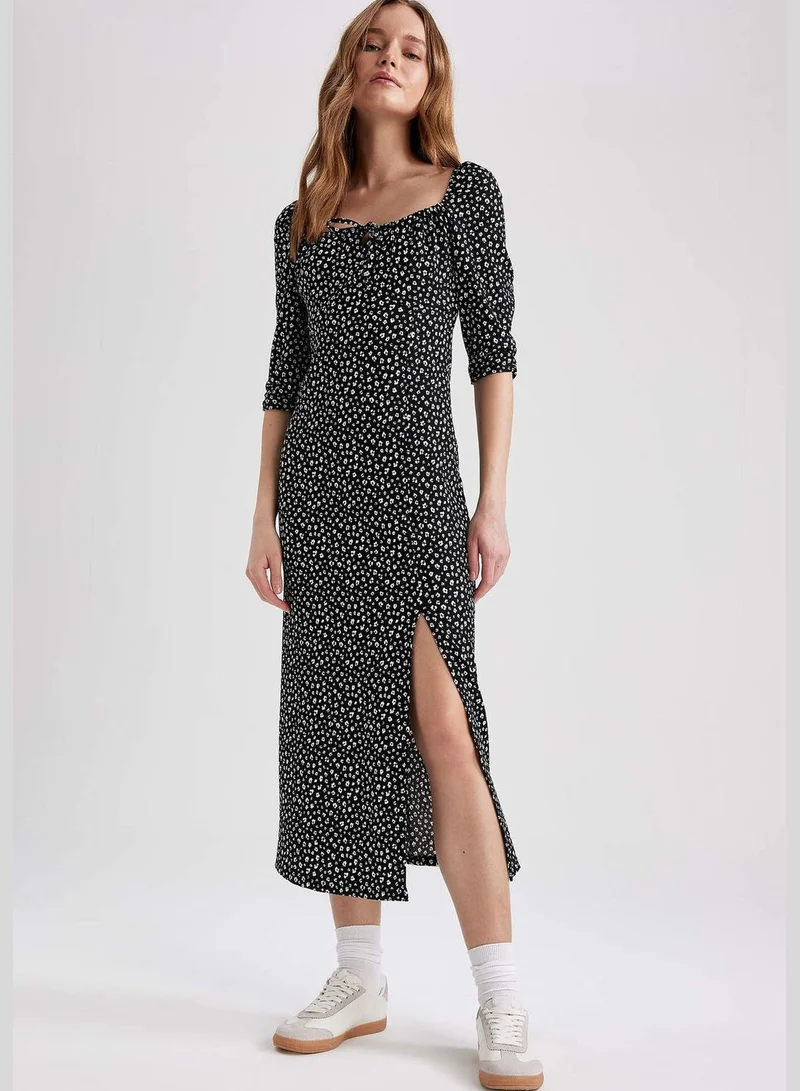 DeFacto Woman Short Sleeve Knitted Dress