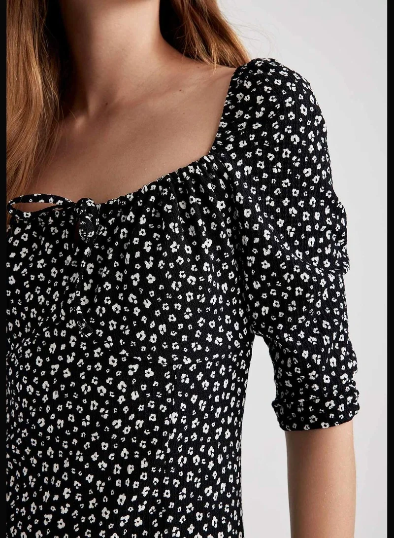 DeFacto Woman Short Sleeve Knitted Dress