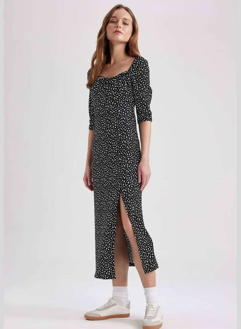 DeFacto Woman Short Sleeve Knitted Dress