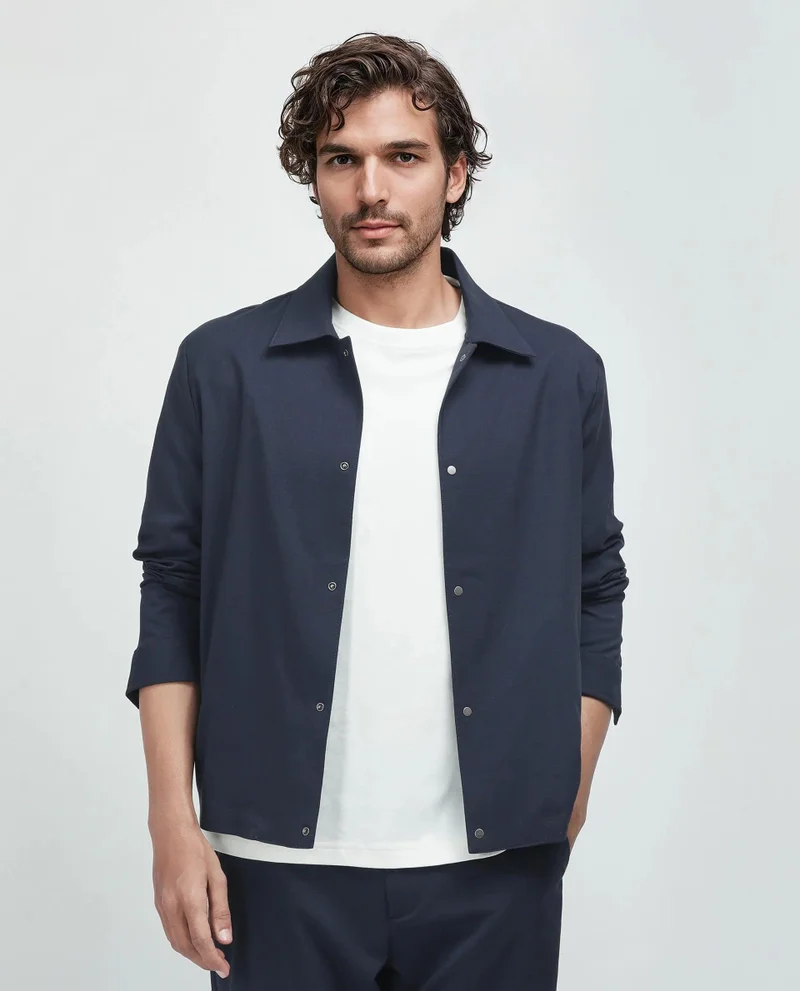رير رابِت Men's Micro Checks Shacket