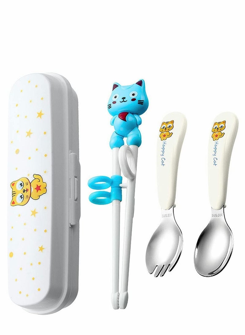 Y&D Kids Training Chopsticks 1 Pair Children Easy to Use Right Learning for Beginners Anti-Dislocation Buckle Design Includes Portable Box  - Image 1