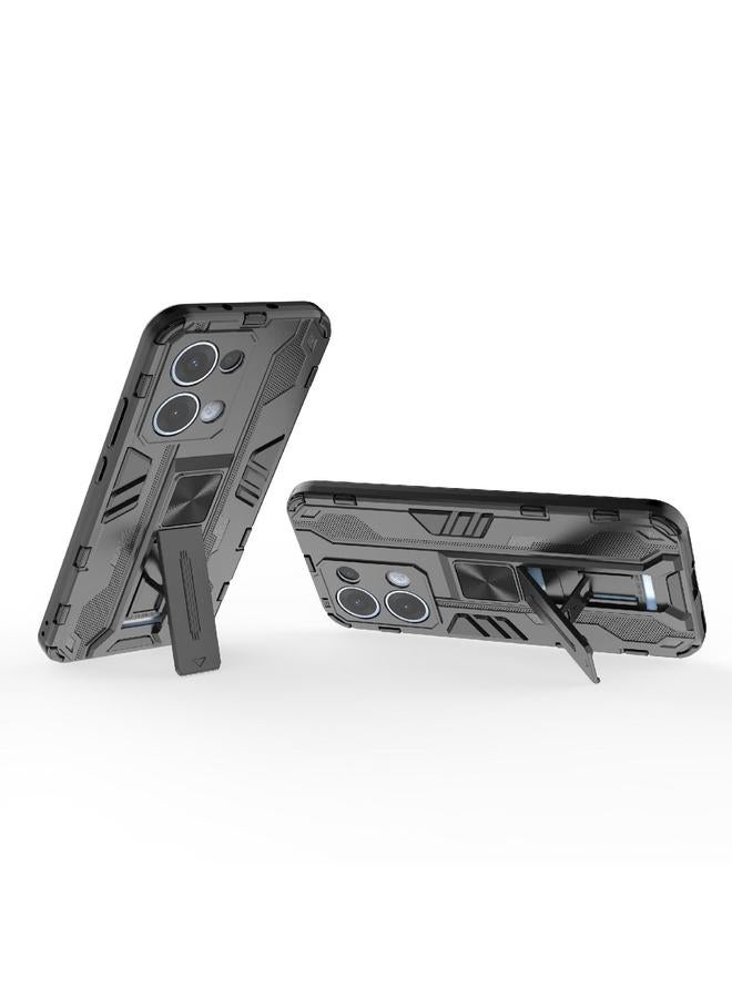 S-TOP Case For OPPO Reno13 5G Global Supersonic PC + TPU Holder Phone Case - Image 4