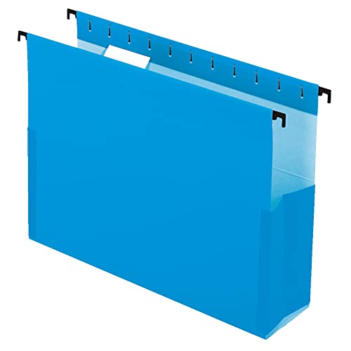 Pendaflex SureHook Reinforced Hanging Box File, 3", Letter, Blue, 1/5 Cut, 25/BX (59203) - Image 5