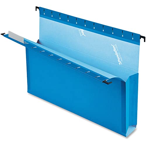 Pendaflex SureHook Reinforced Hanging Box File, 3", Letter, Blue, 1/5 Cut, 25/BX (59203) - Image 4