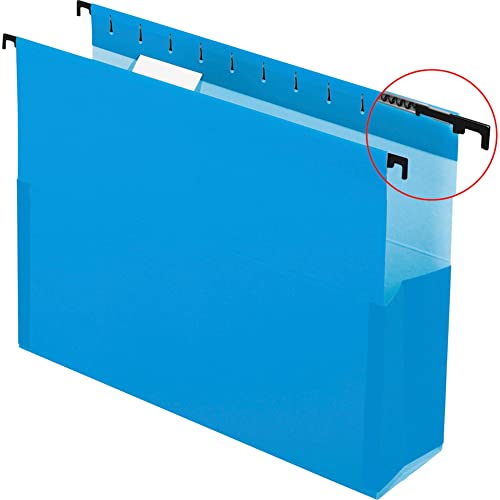 Pendaflex SureHook Reinforced Hanging Box File, 3", Letter, Blue, 1/5 Cut, 25/BX (59203) - Image 3